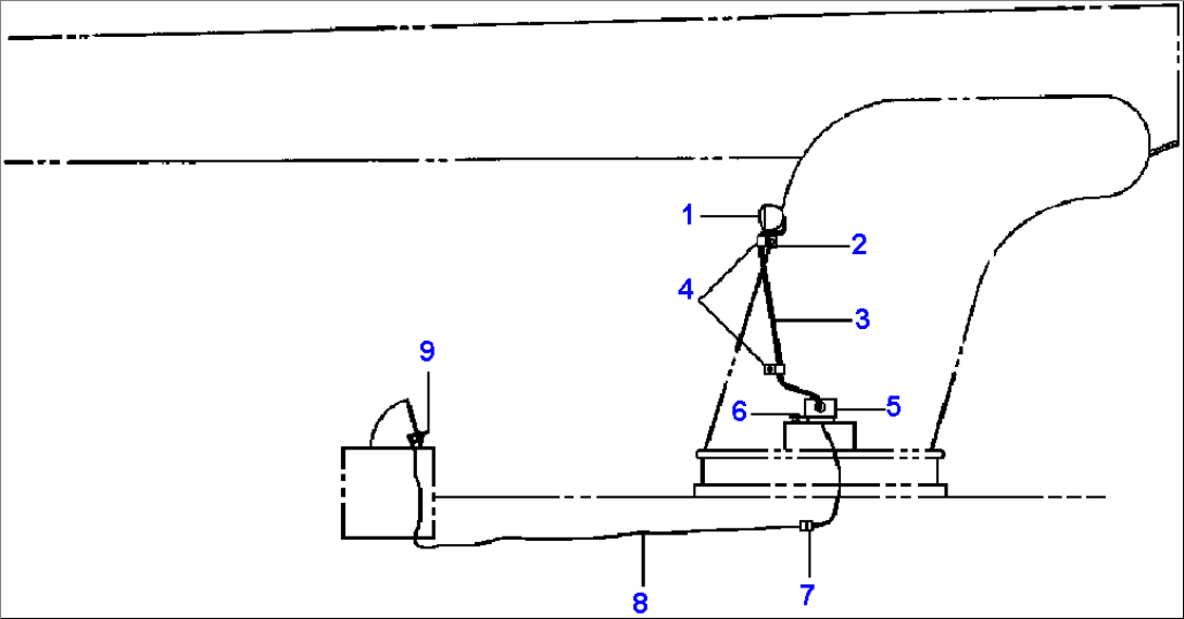 FIG. E0100-01A3 FLOOD LIGHTS - 150FA PEDESTAL MOUNTED - STATIONARY MOUNT