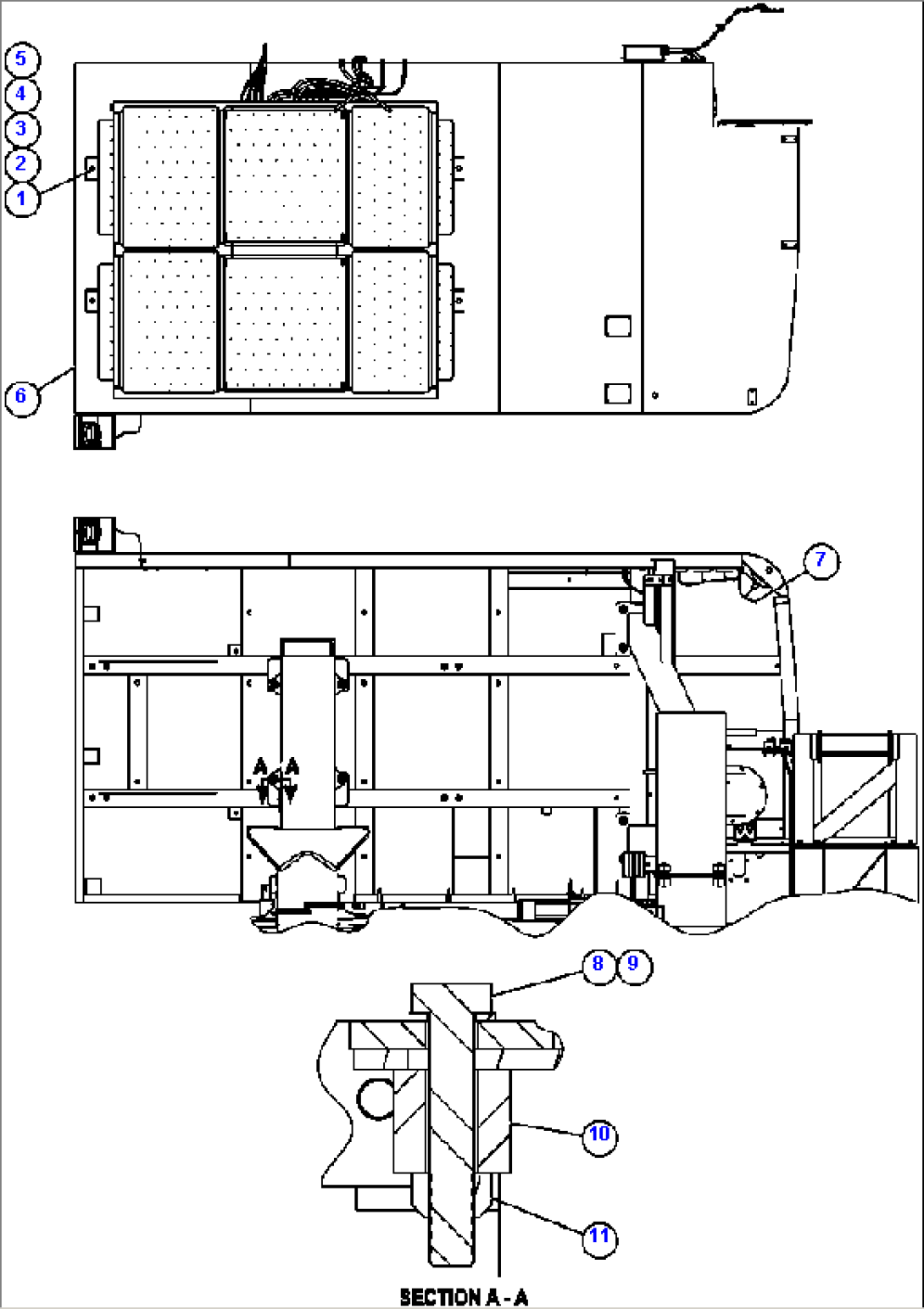 RIGHT DECK MOUNTING & GRID