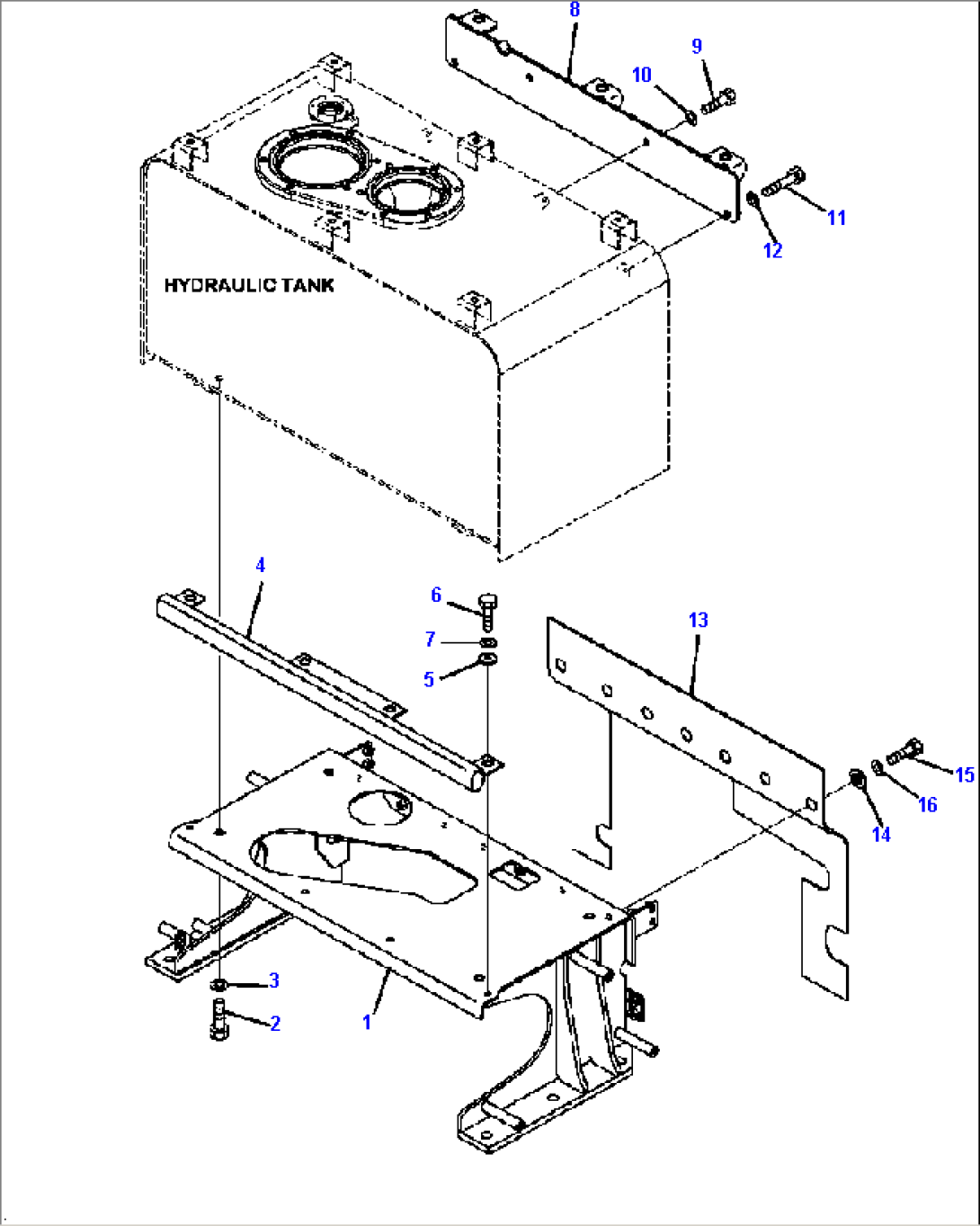 H0110-03A0 HYDRAULIC TANK MOUNTING