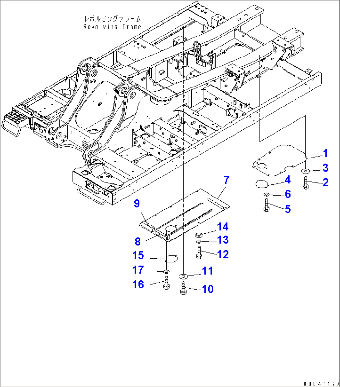 UNDER COVER (REVOLVING FRAME) (CENTER AND R.H.)(#55001-55042)
