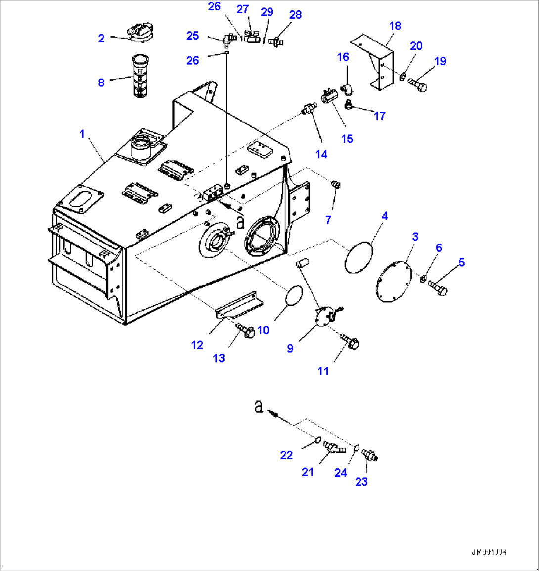 Air Cleaner and Fuel Tank Group, Fuel Tank (#2848-)