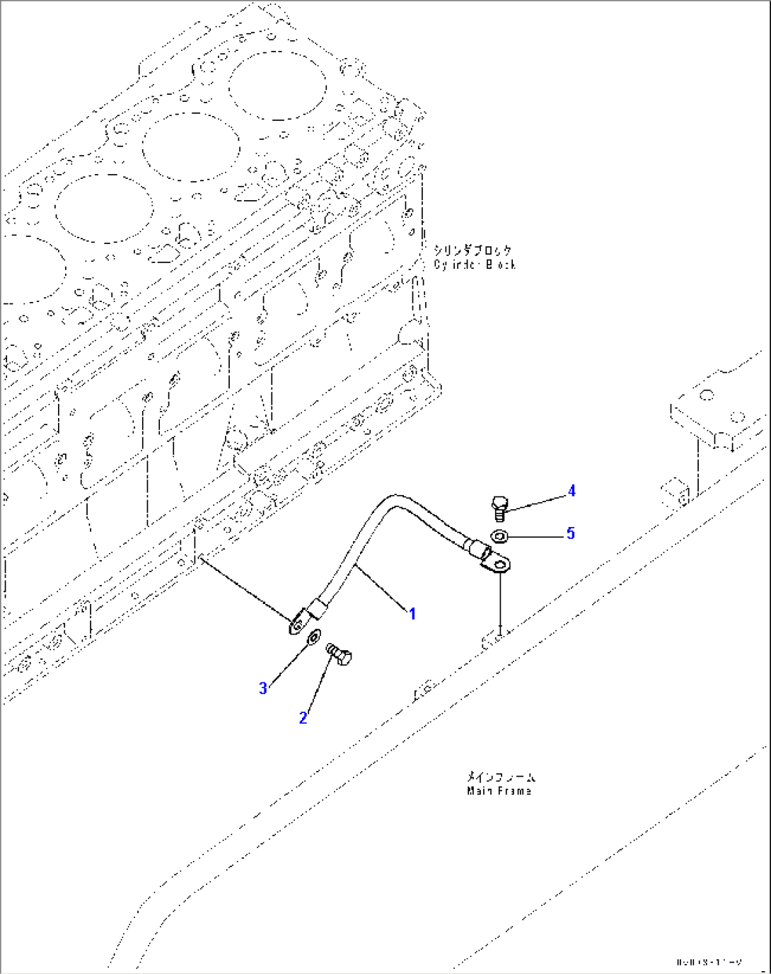 Engine Wiring Harness, Cooling Outline Engine Side (#1006-)