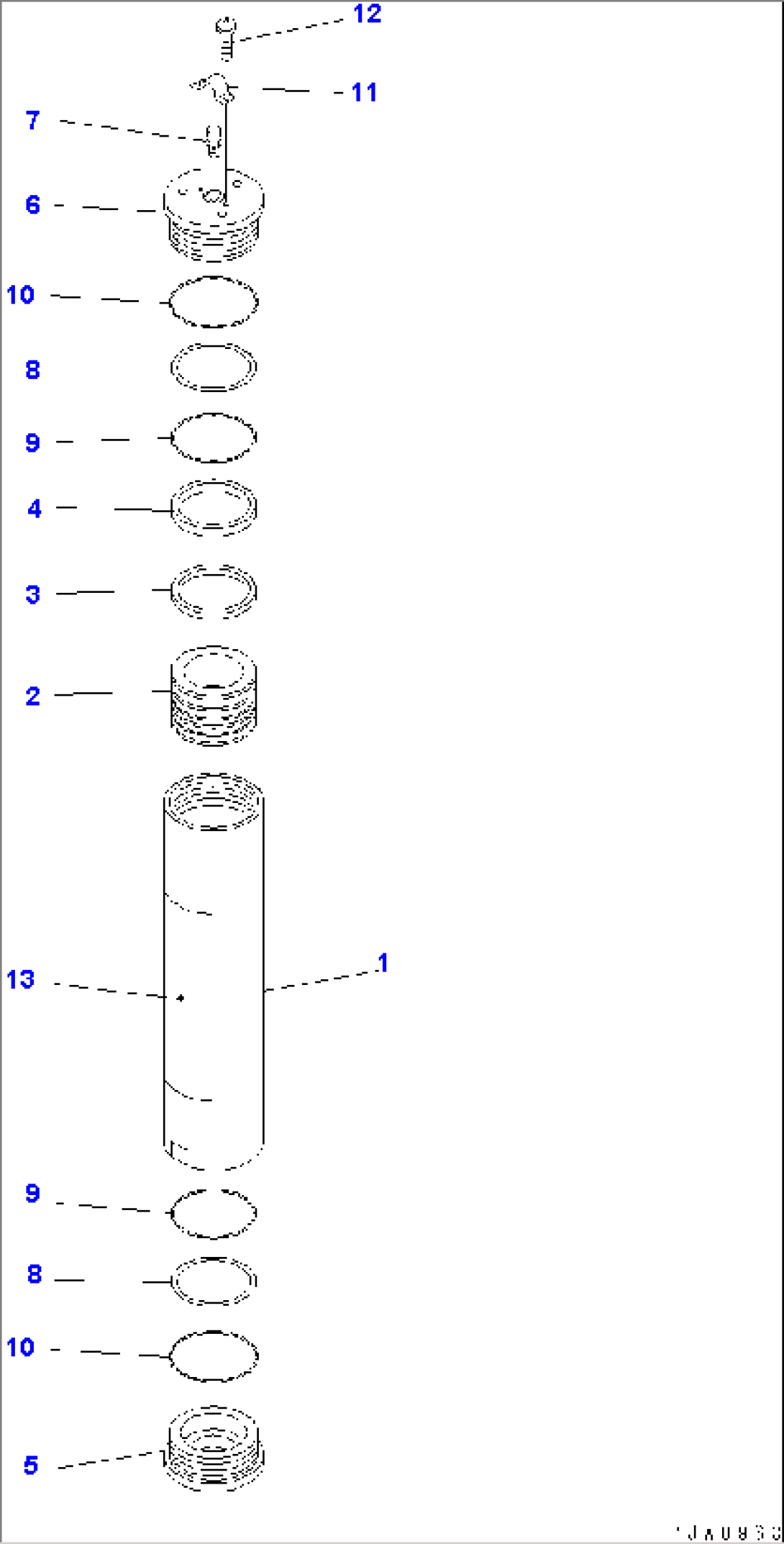 ACCUMULATOR (INNER PARTS) (FOR E.C.S.S.)