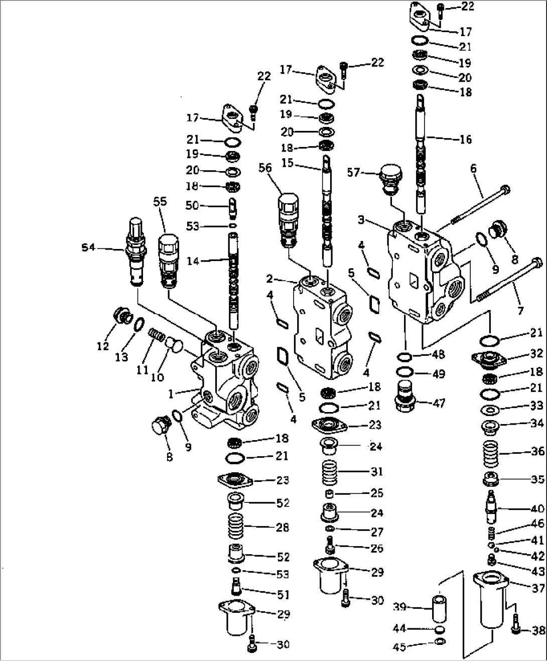 HYDRAULIC CONTROL VALVE (1/2) (MULTI PURPOSE BUCKET)