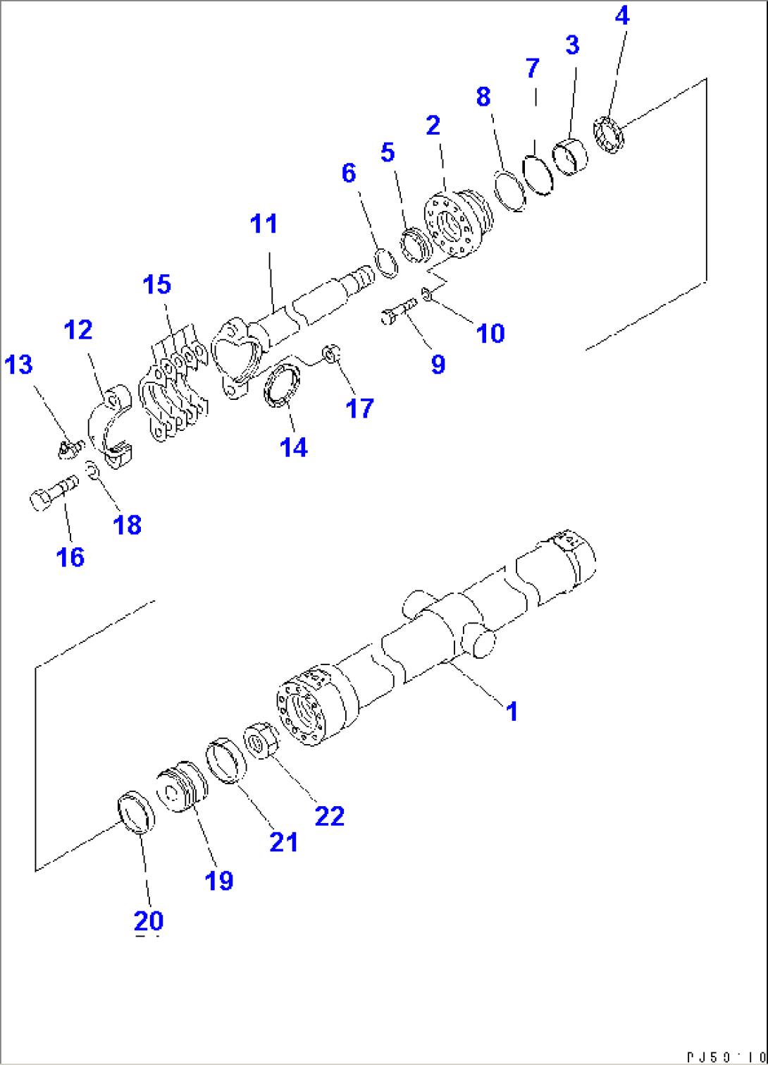 DRAWBAR SIDE SHIFT CYLINDER(#12103-)