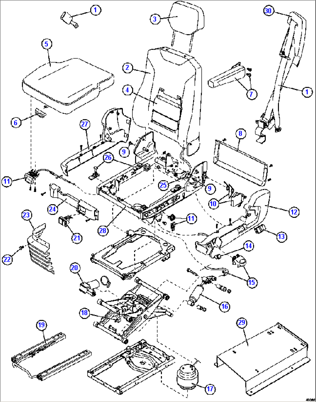 OPERATOR SEAT 58E-57-10011
