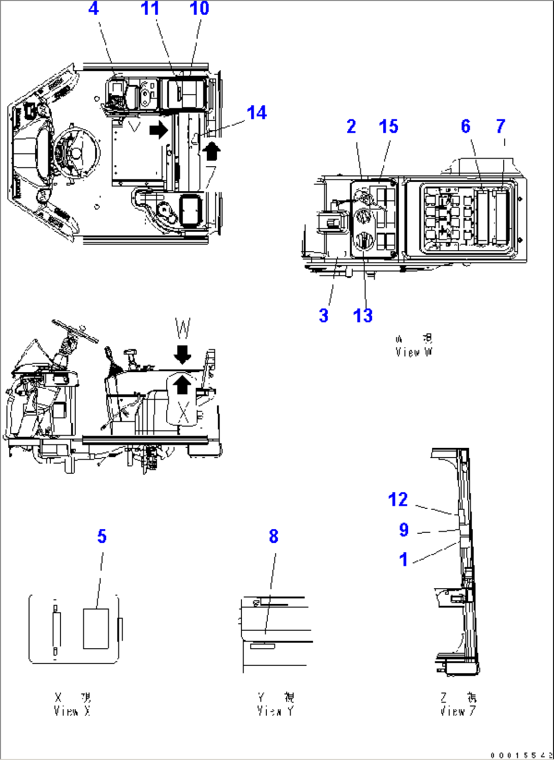 MARKS AND PLATES (FLOOR DECAL) (ENGLISH) (FOR NORTH AMERICA)