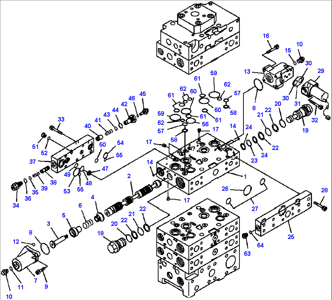 H0121-08A0 MAIN VALVE 2-SPOOL FOR ECSS (8/9)