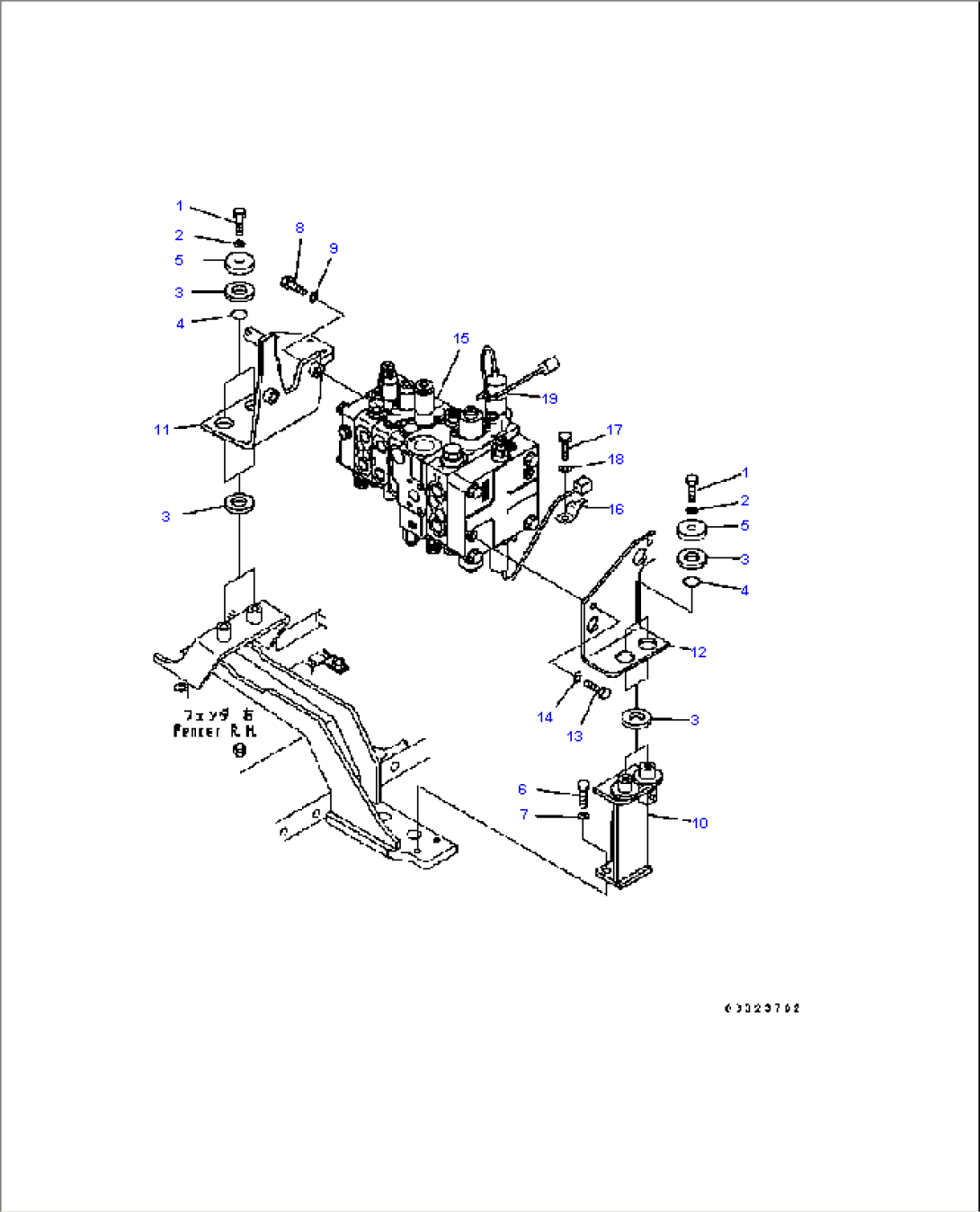 CONTROL VALVE (FOR 3-SPOOL VALVE)