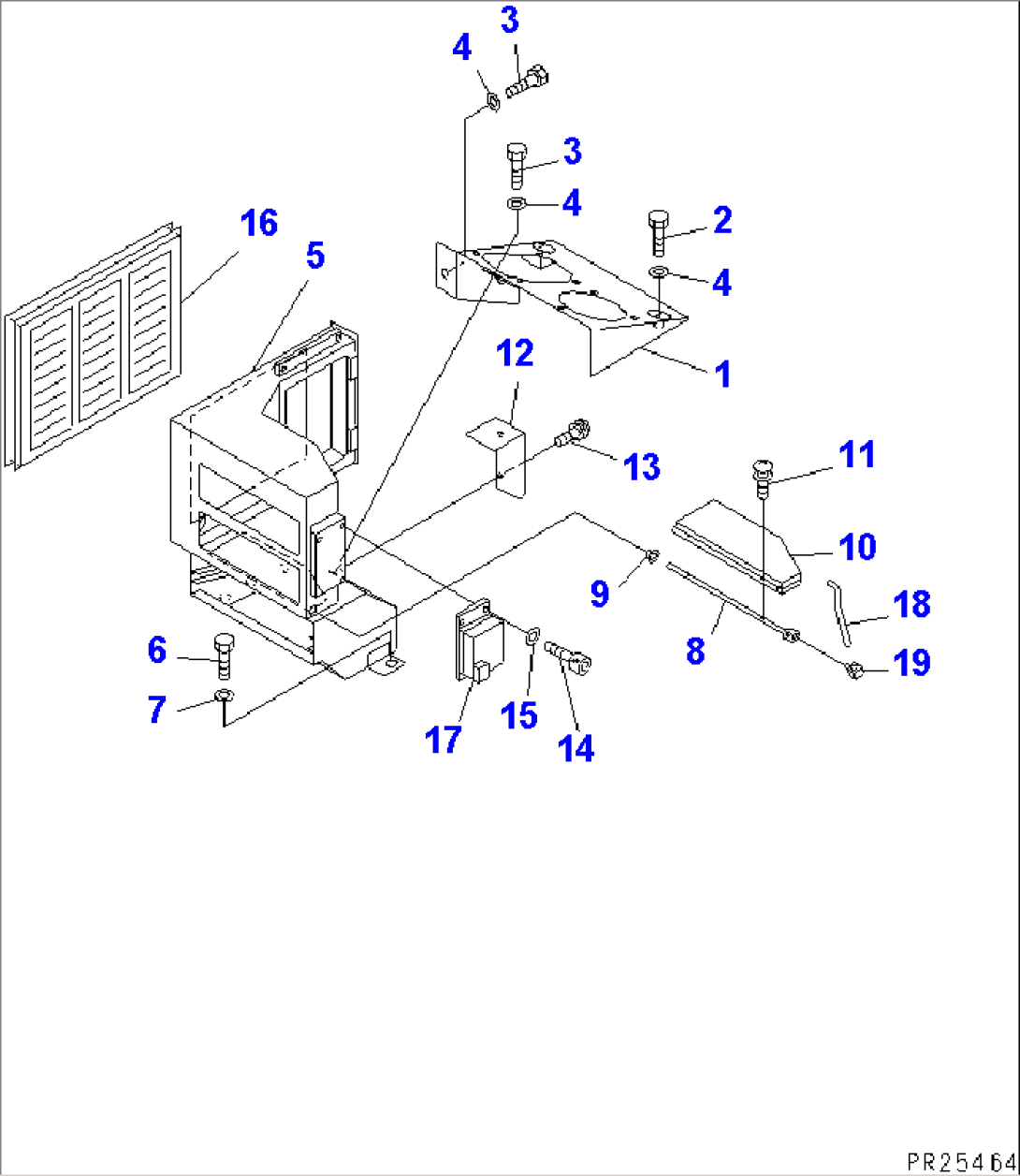 AIR CONDITIONER (8/8) (TOE BOARD)(#1055-)
