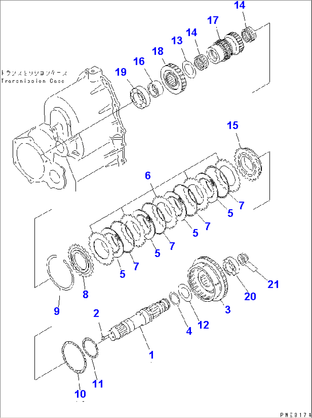 TRANSMISSION (1ST CLUTCH)