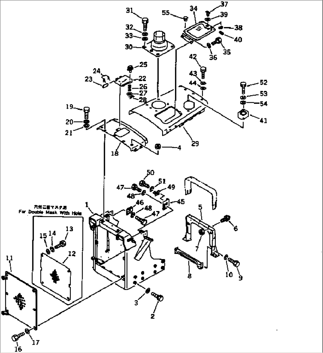 ENGINE HOOD AND RADIATOR GUARD(#46438-)