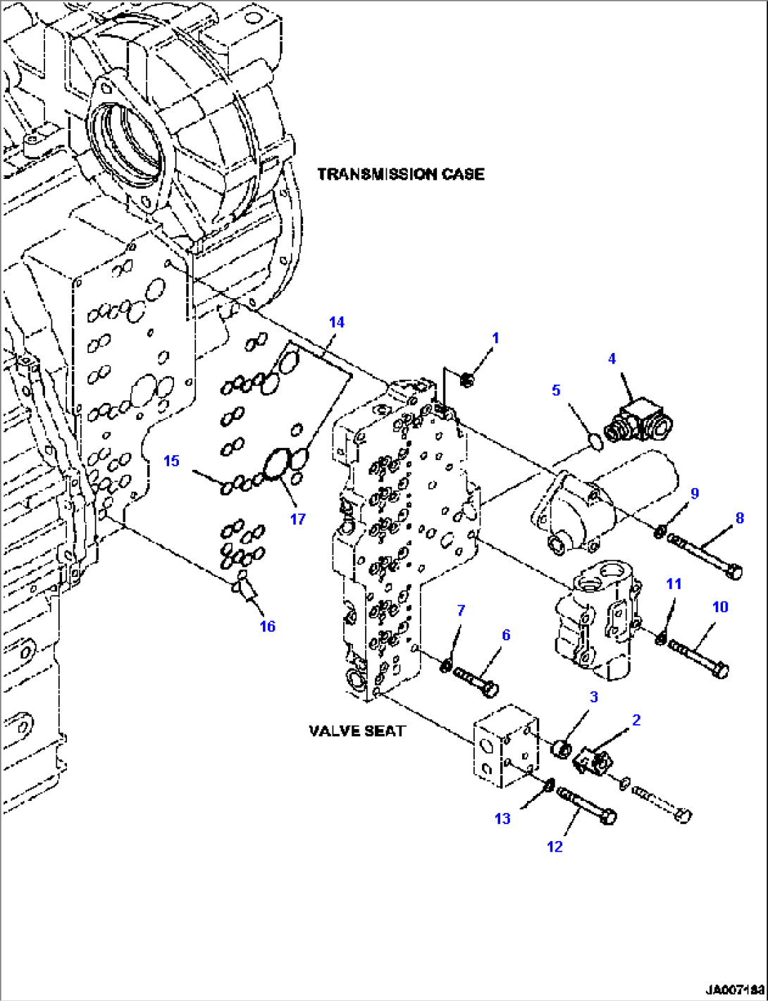 F4300-14A0 TRANSMISSION MAIN RELIEF VALVE MOUNTING