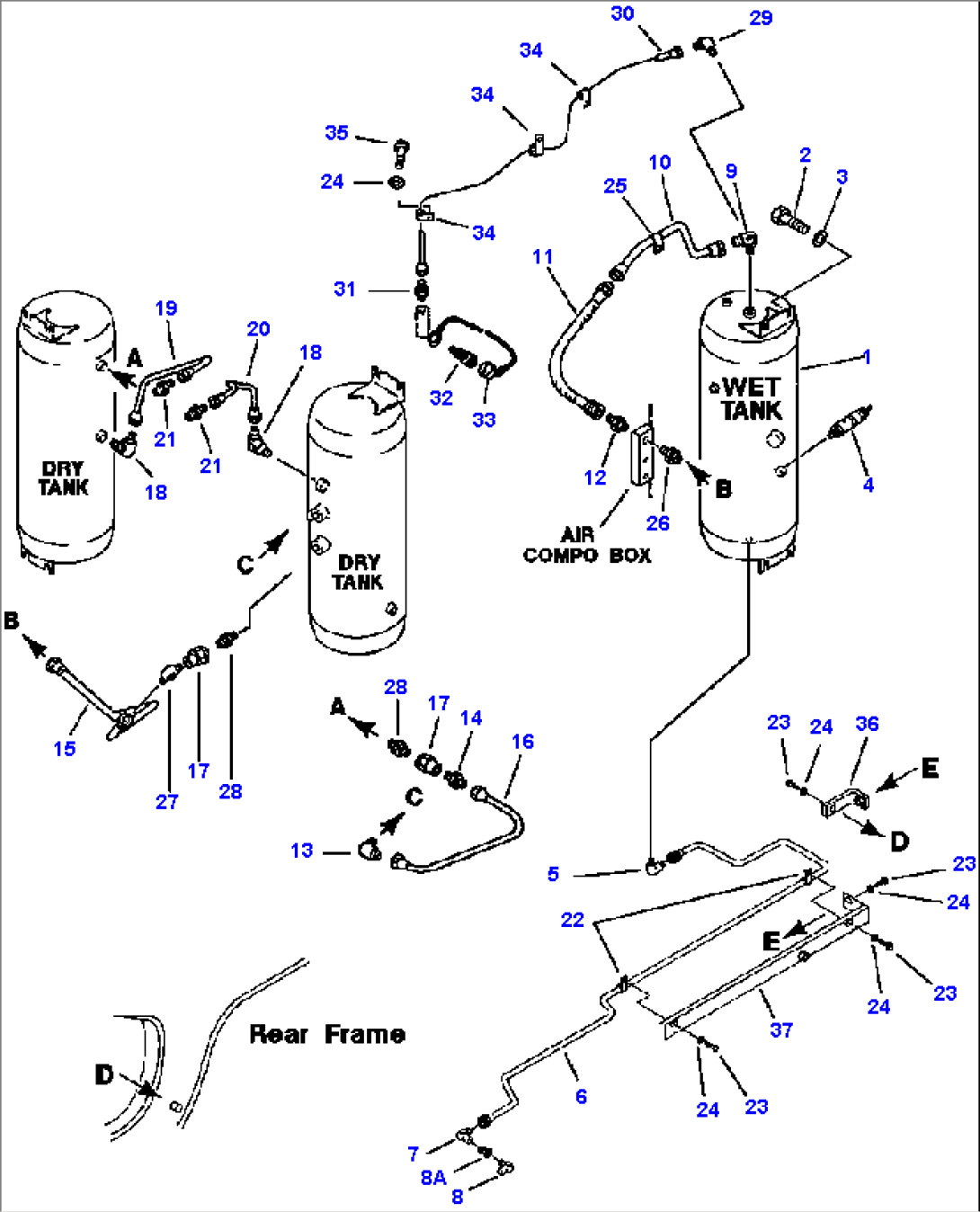 AIR PIPING - WET TANK TO DRY TANK (2/6)