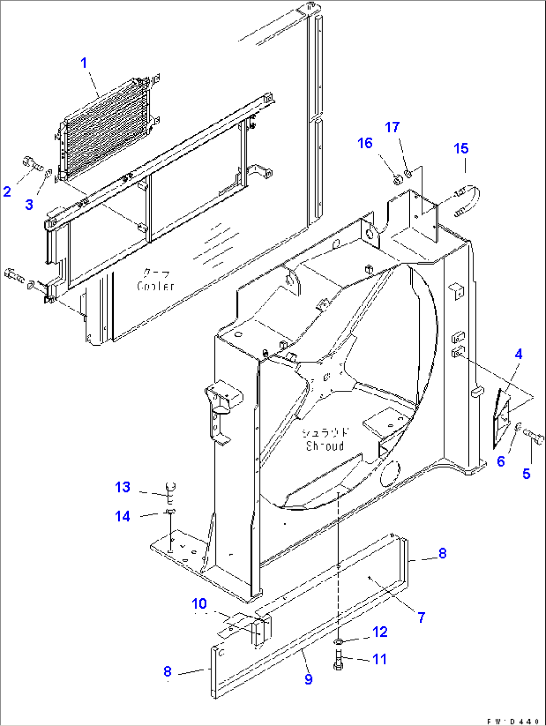 COOLING (CONDENSER AND COOLING GUARD)(#K32001-)