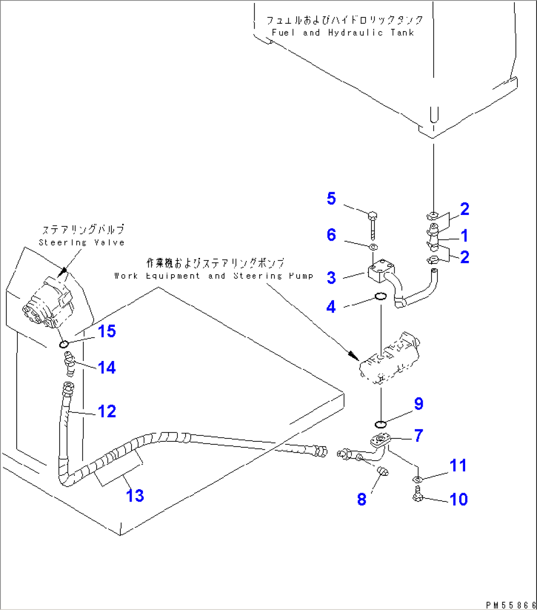 STEERING PIPING (1/2)(#1248-)