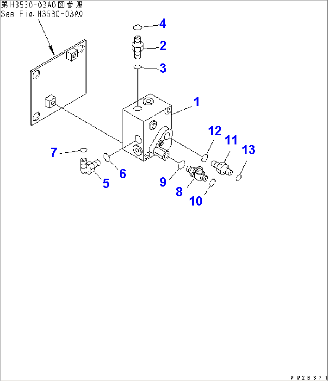 ACCUMULATOR CHARGE VALVE AND CONNECTING PARTS