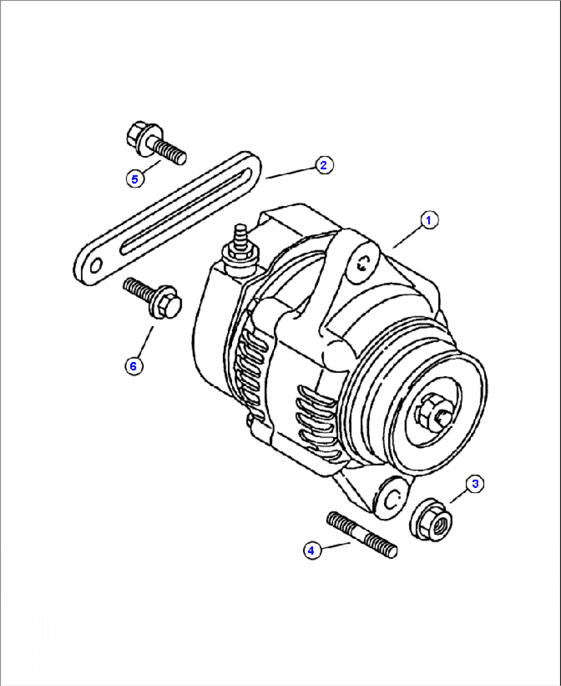 A0010-01A00 ALTERNATOR MOUNTING
