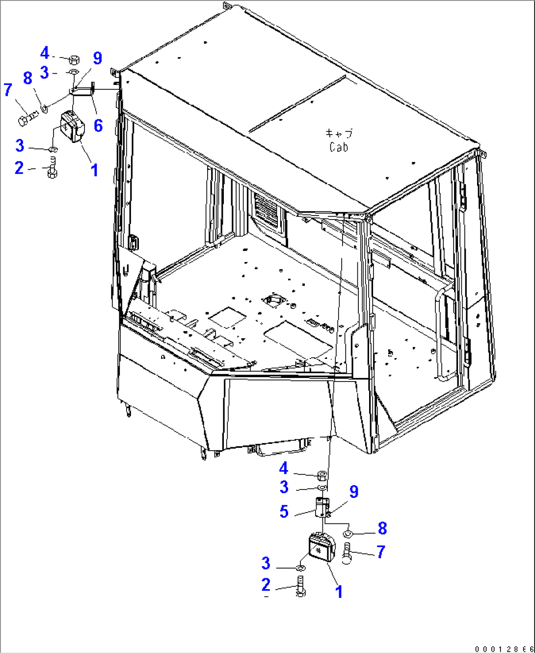 WORKING LAMP (FOR 2-PERSONS CAB)