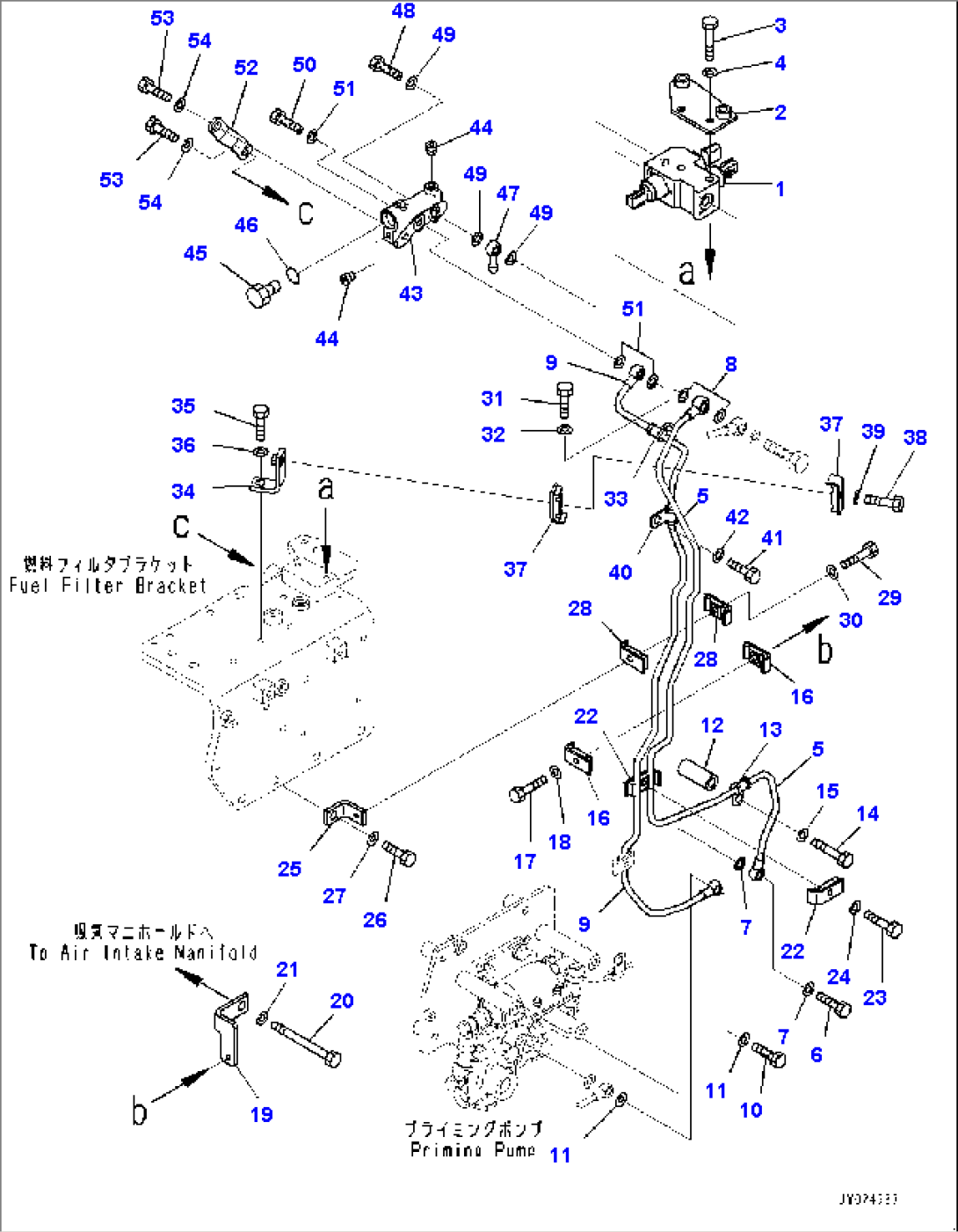 Fuel Filter, Priming Pump (#830001-)