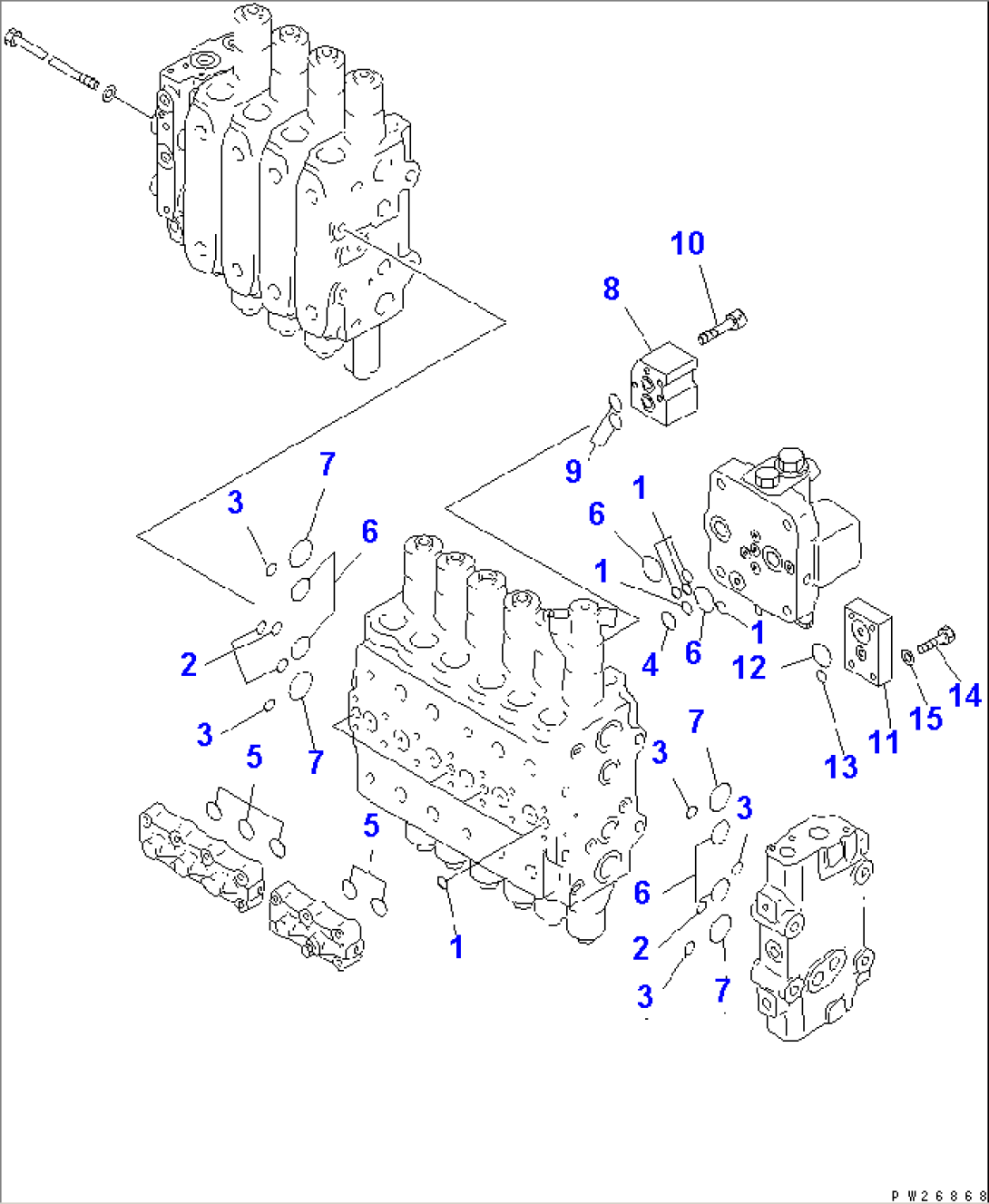 MAIN VALVE (2/17)(#1013-)