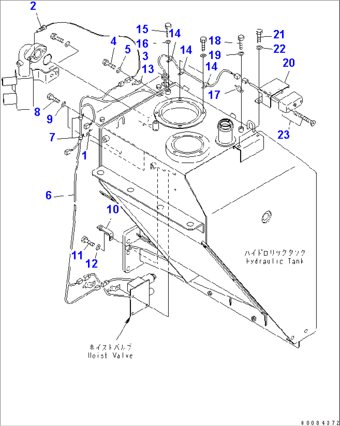 HYDRAULIC TANK (SENSOR AND TURN SIGNAL LAMP)(#2207-)