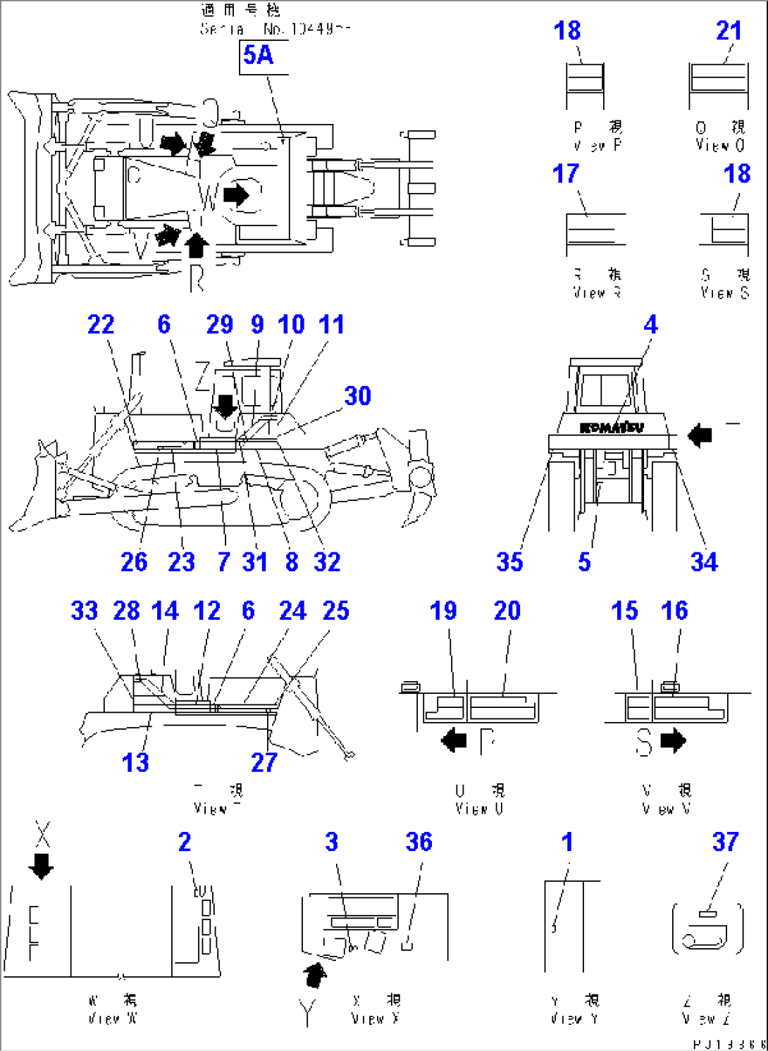 MARKS AND PLATES (1/2) (COLD WEATHER (B) SPEC.)