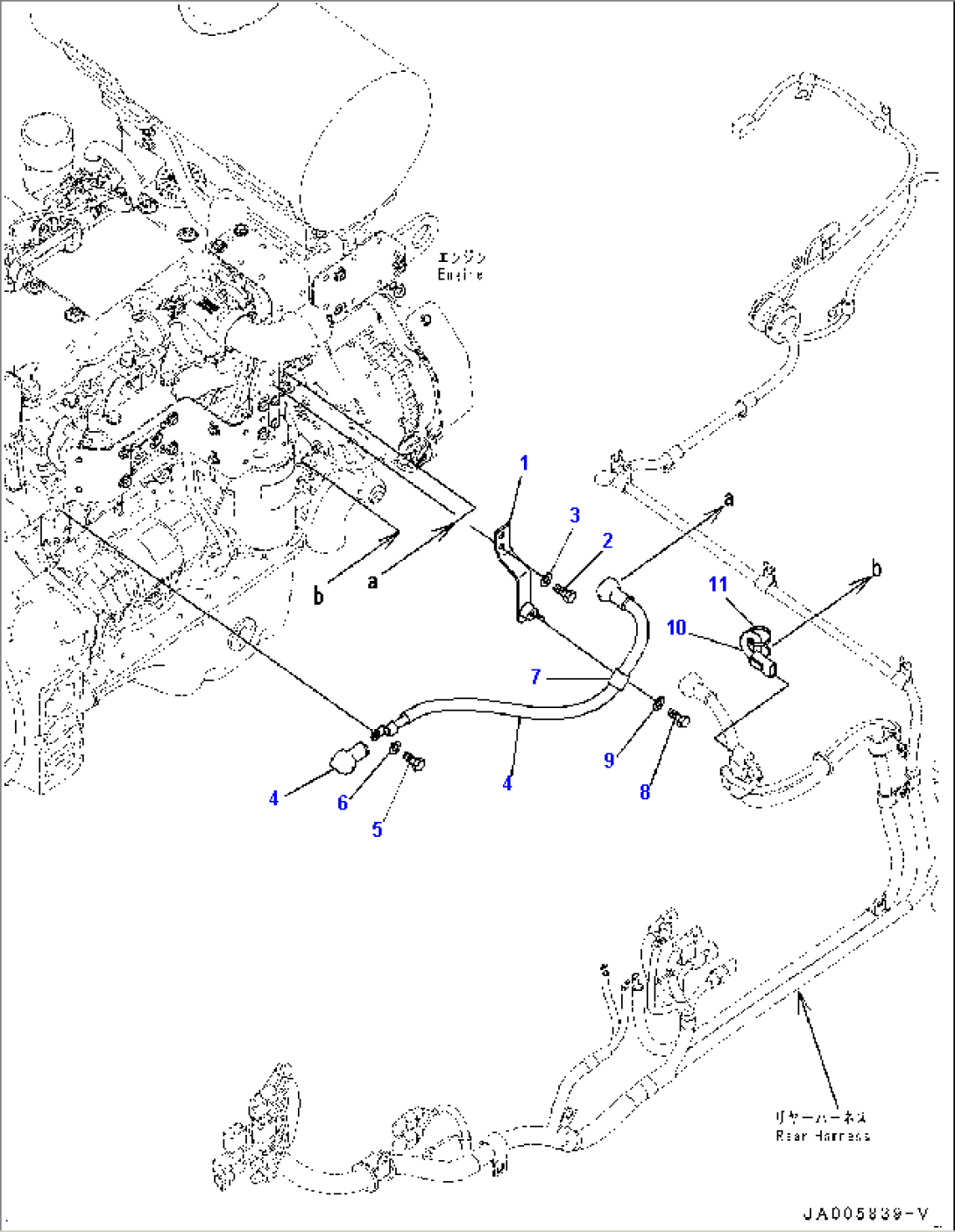 Engine Wiring Harness, Alternator Cable