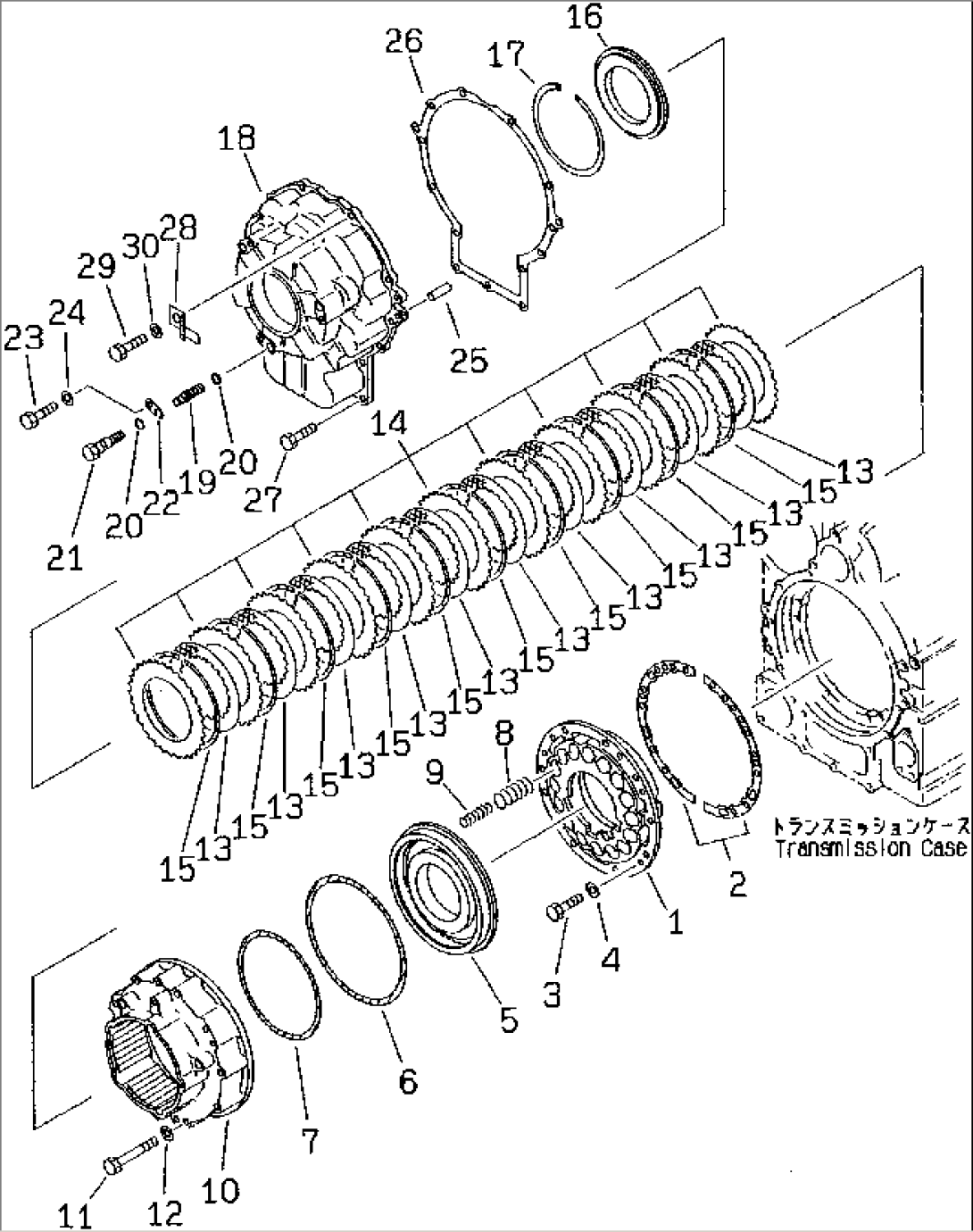 TRANSMISSION (PARKING BRAKE)(#50001-)
