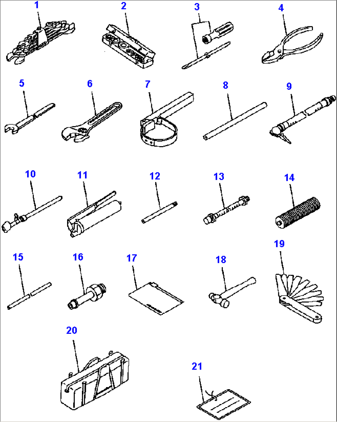 FIG NO. 9905A TOOLS