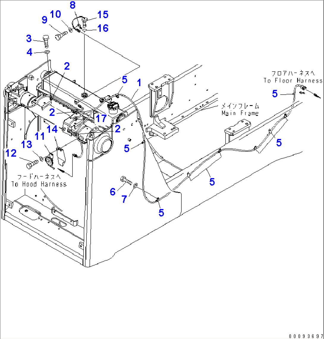WIRING (RADIATOR) (FOR MITSUKOJIMA)(#10117-)
