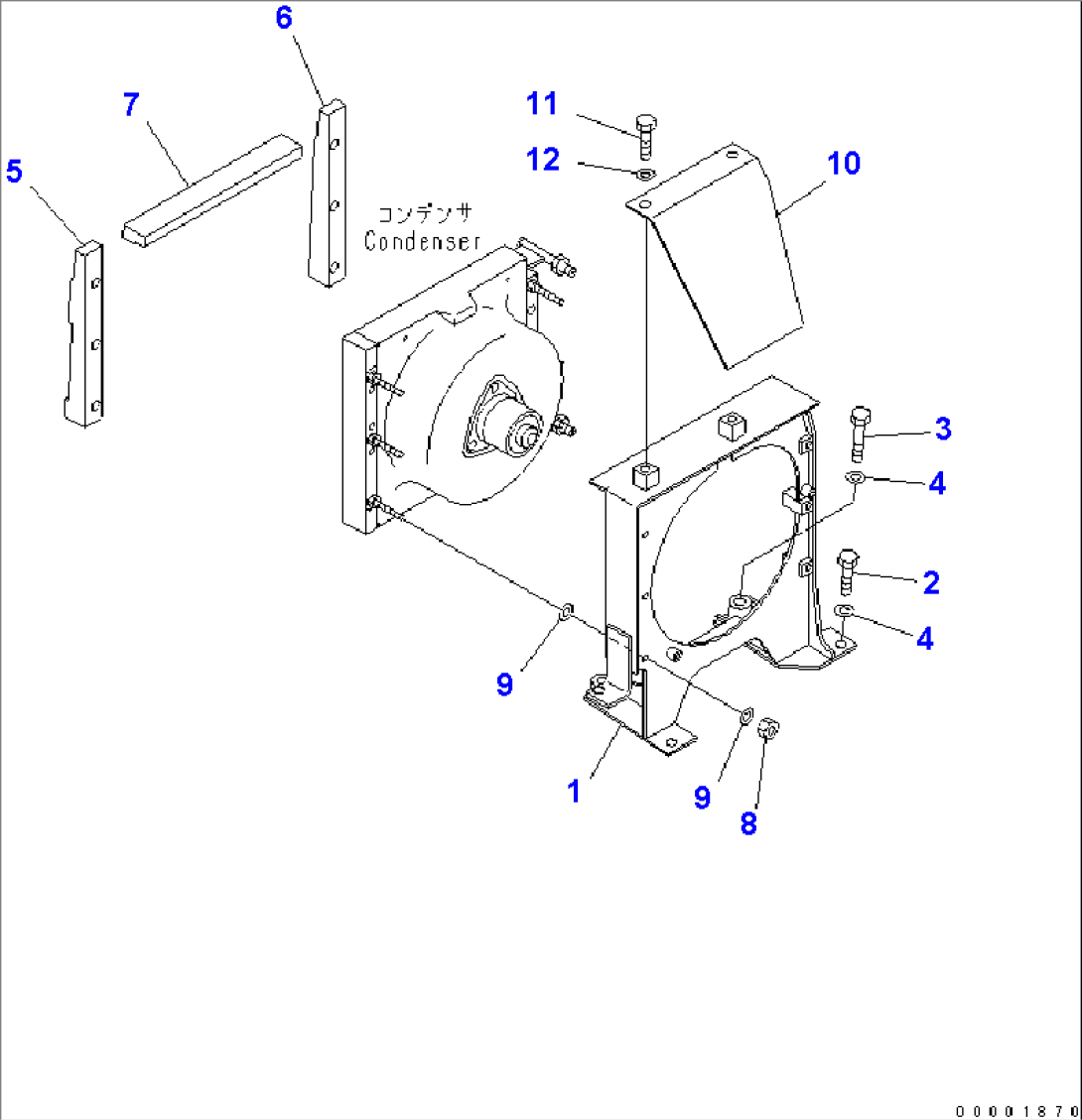 AIR CONDITIONER (CONDENSER MOUNT) (WITH PAT AND RIPPER)