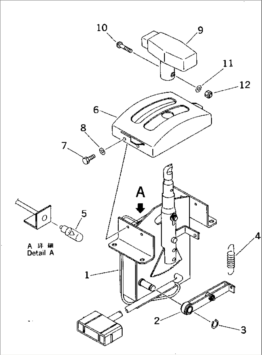 TRANSMISSION CONTROL LEVER (INNER PARTS)
