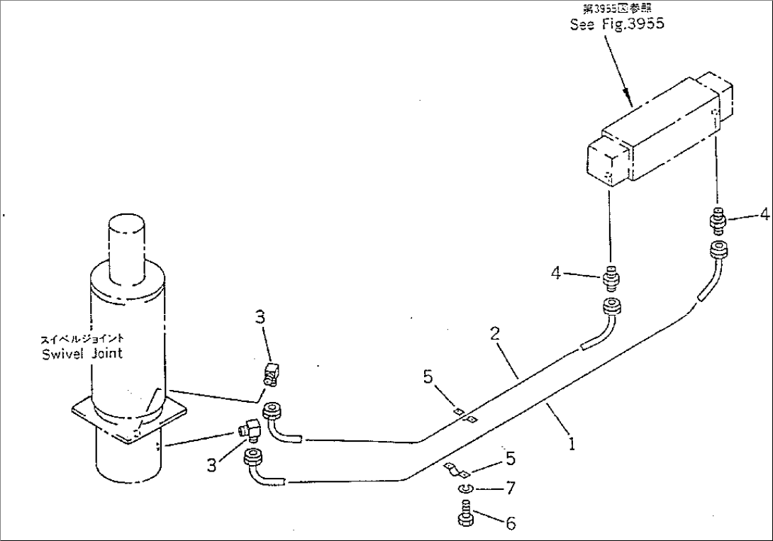 OUTRIGGER AIR PIPING (LOWER) (L.H.¤ R.H. INDEPENDENT MOVEMENT)(#1601-2300)