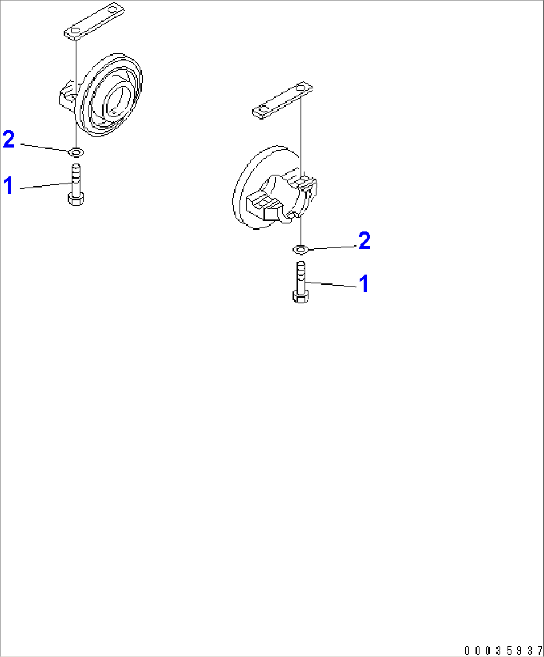 TRACK ROLLER (MOUNTING PARTS)