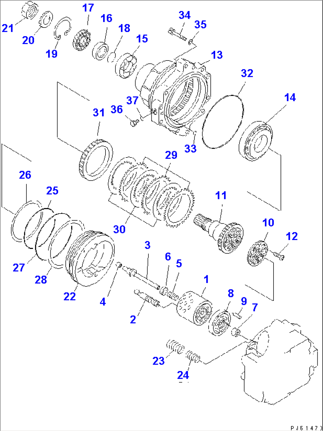 TRAVEL MOTOR (1/2)(#11003-11044)