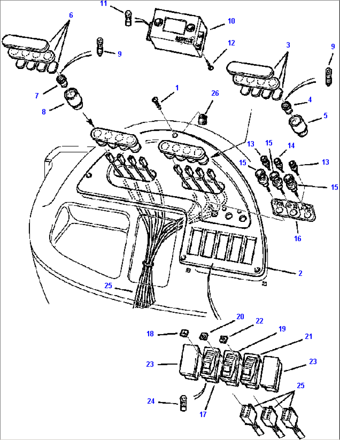 FIG. E1401-01A1 FRONT DASHBOARD