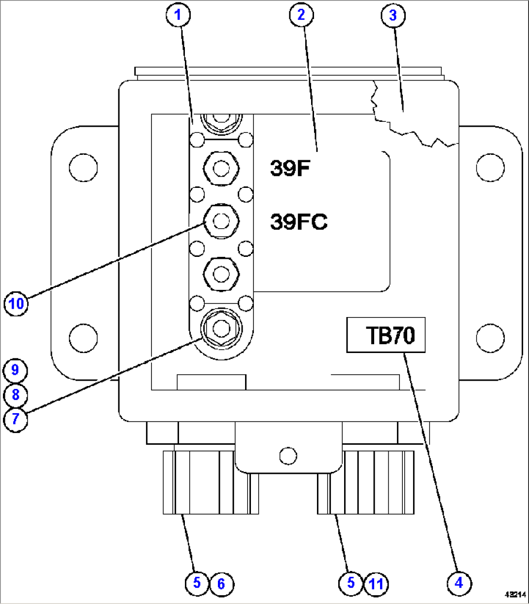 JUNCTION BOX ASSEMBLY - RH XB6870