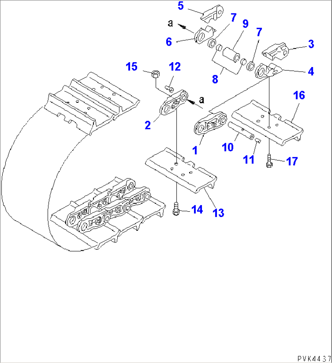 TRACK SHOE (LUBRICATE TYPE) (SINGLE GROUSER) (330MM WIDE)