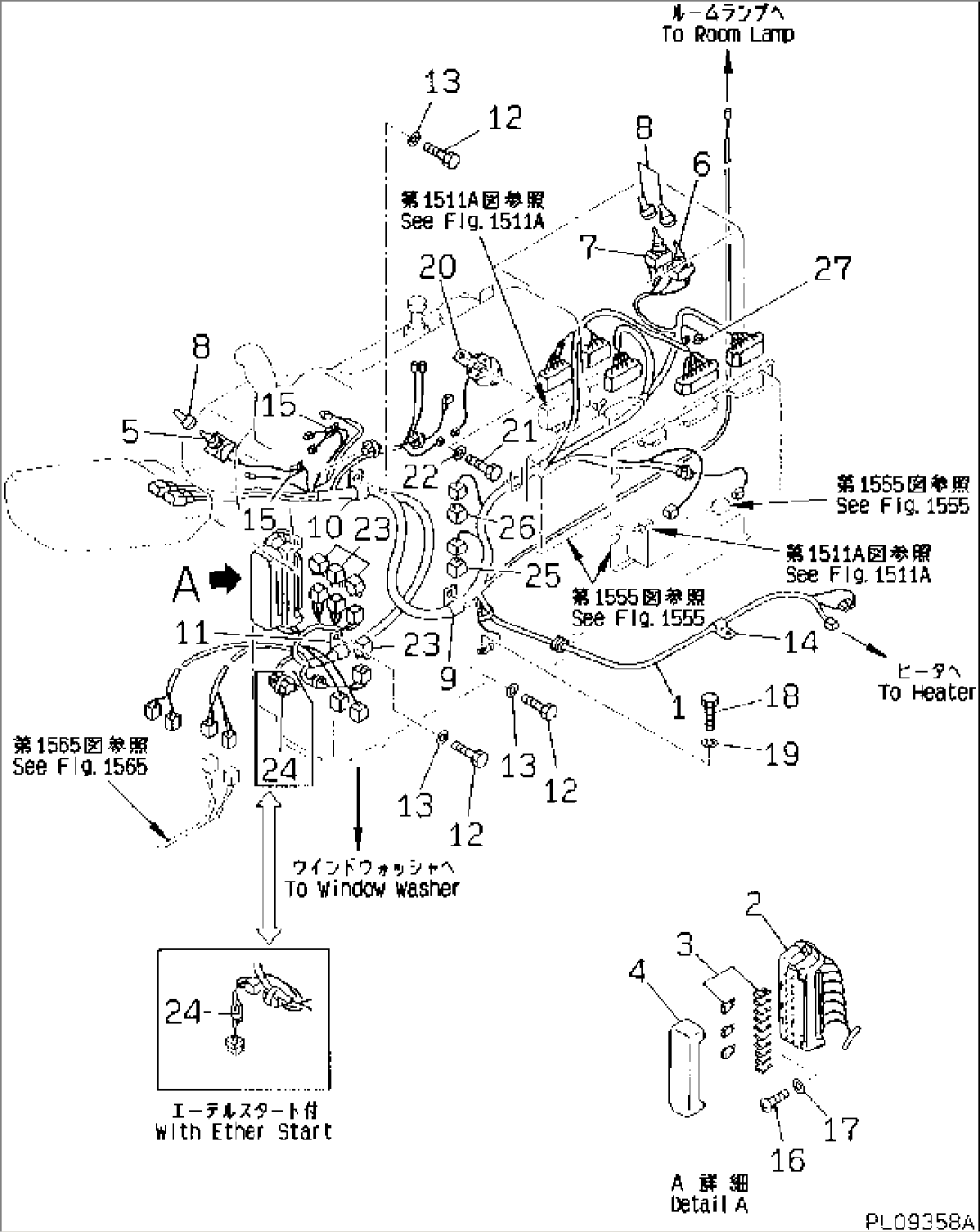 ELECTRICAL SYSTEM (INSTRUMENT PANEL LINE) (EC SAFETY REGULATION)(#K20175-)