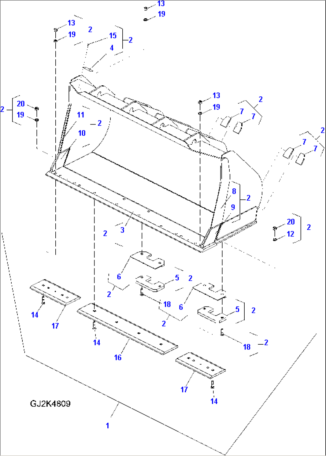 BUCKET (2.0CBM) (WITH BOC) (TYPE A)