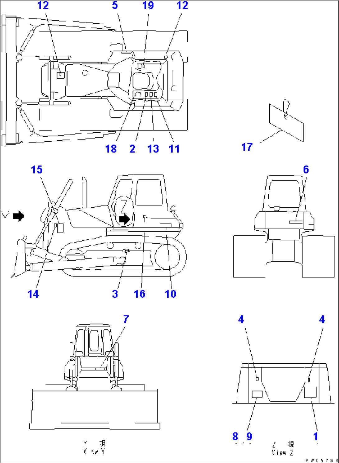 MARKS AND PLATES (ENGLISH) (D65P)(#62774-65000)