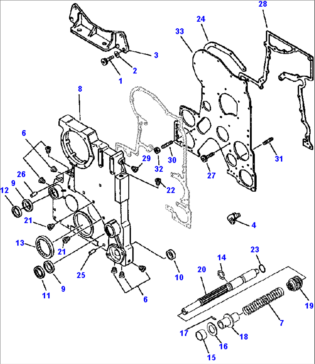 FRONT GEAR COVER/HOUSING