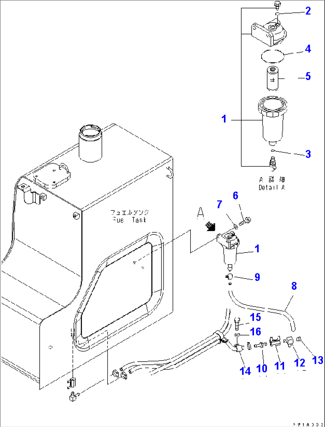 FUEL LINES (WATER SEPARATOR)(#20001-)