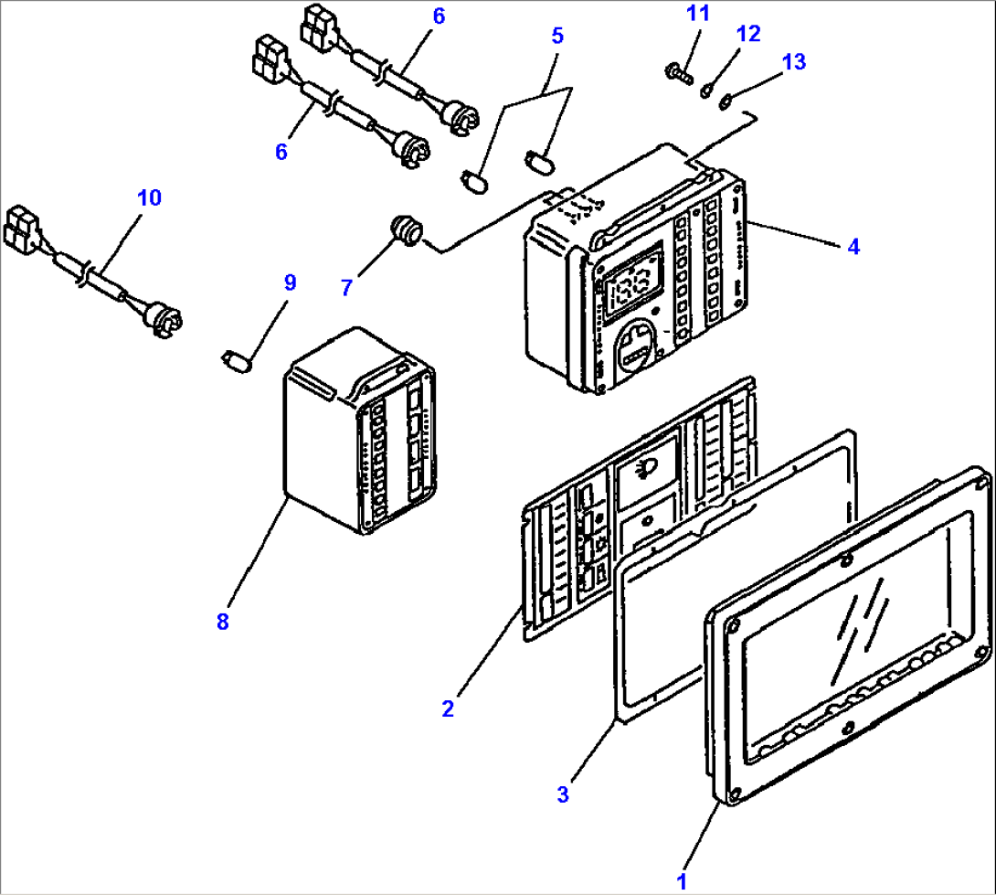 MONITOR PANEL FOR MACHINES WITHOUT GROUND DRIVEN STEERING