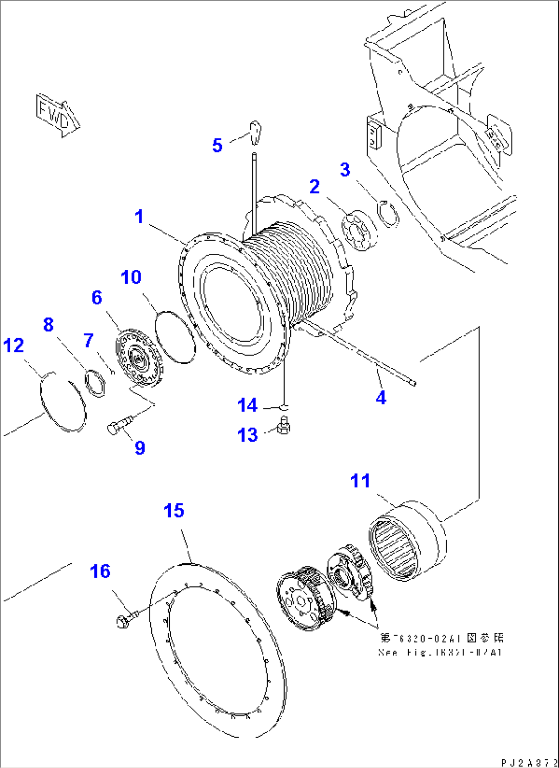 SUB WINCH (DRUM GROUP)(#53201-)