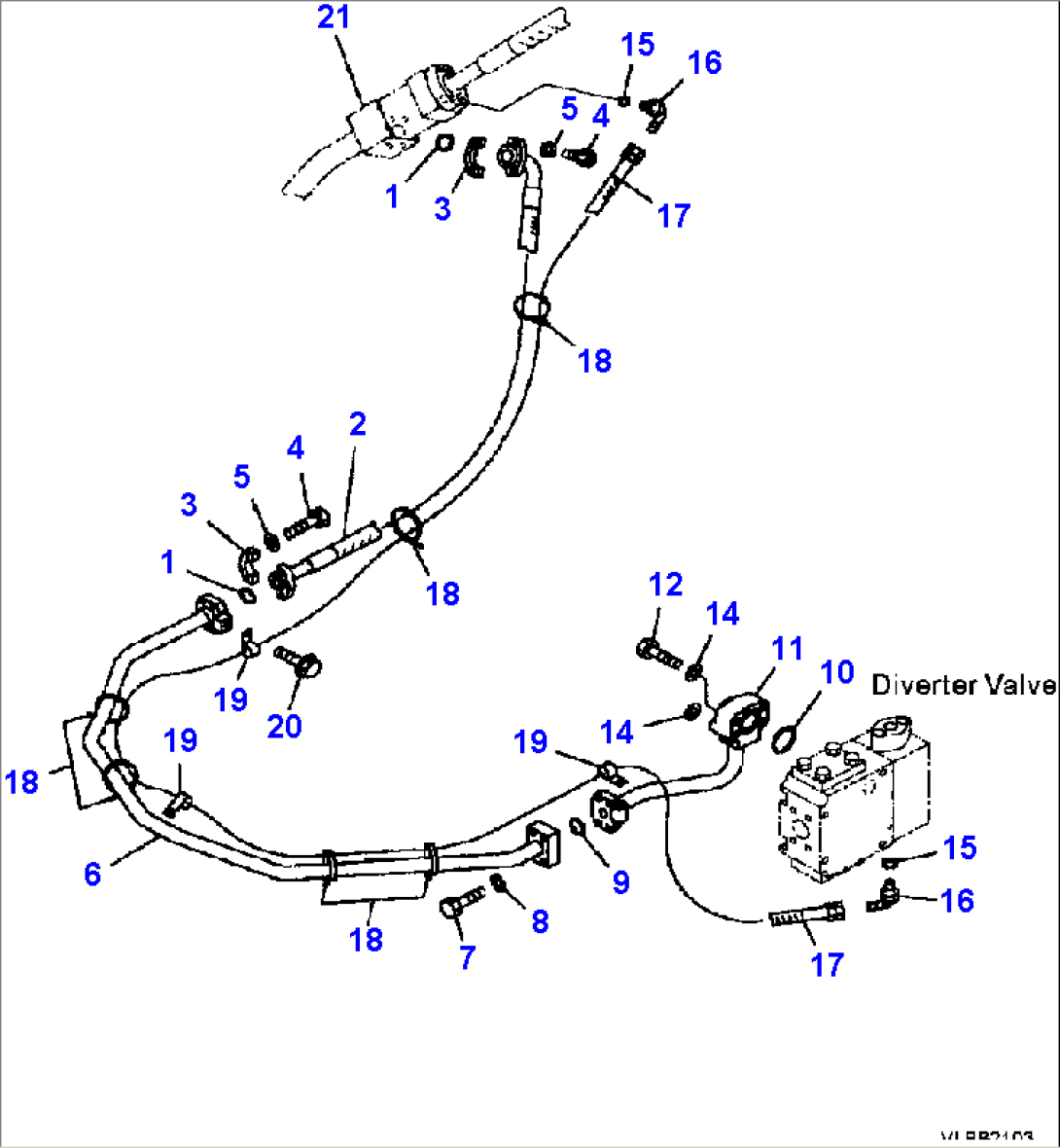 H4410-10A1 STEERING PIPING PILOT LINE (GROUND DRIVEN STEERING)