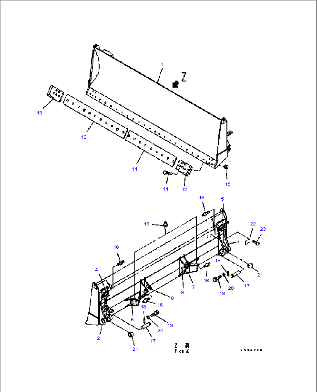 BLADE (ATRAIGHT TILT DOZER)