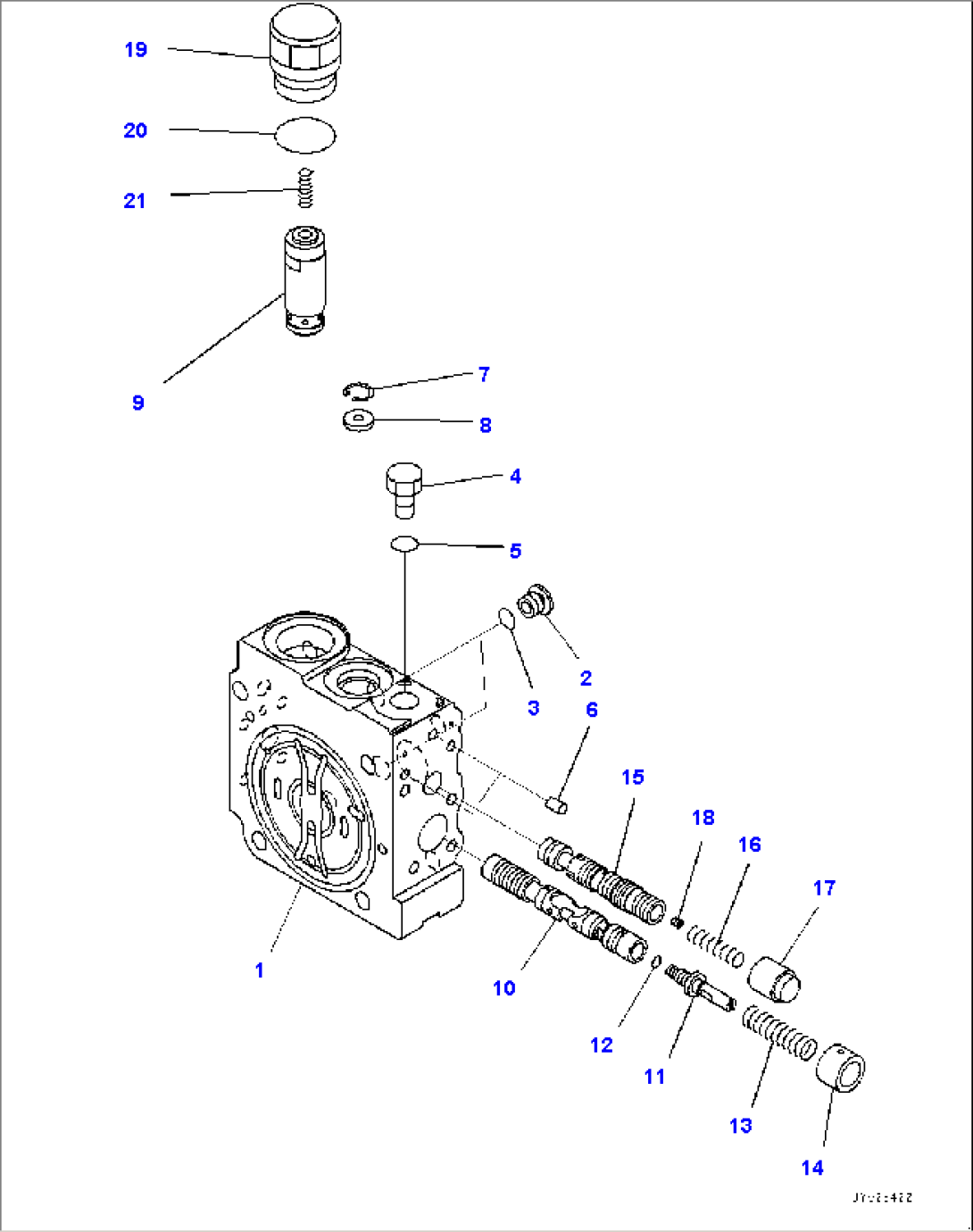 Aftercooler, Fan Motor (2/5) (#5129-)