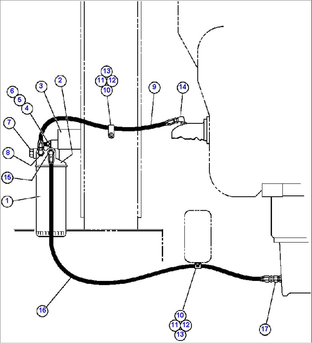 ENGINE BY-PASS FILTER PIPING & INSTL